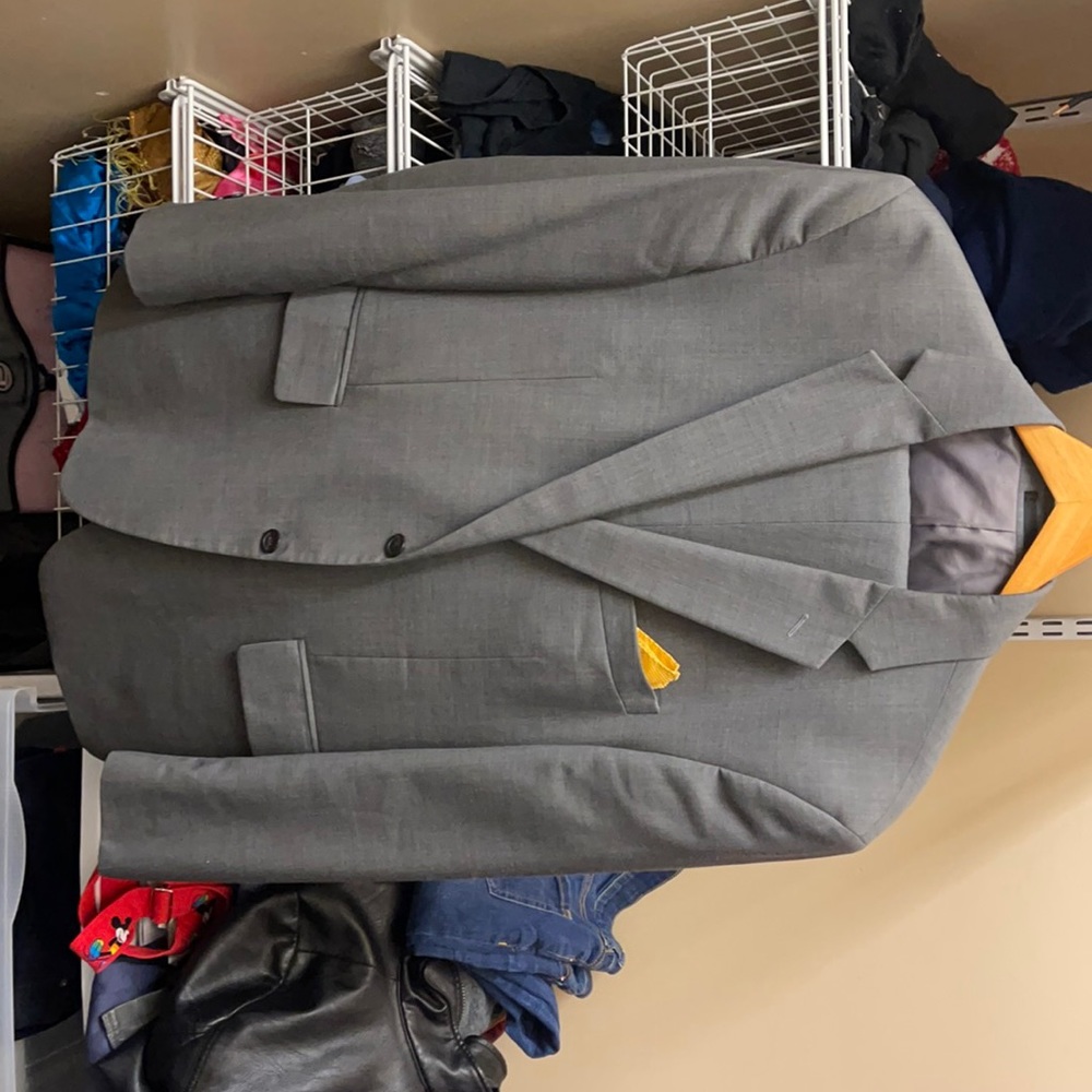 2-piece gray suit